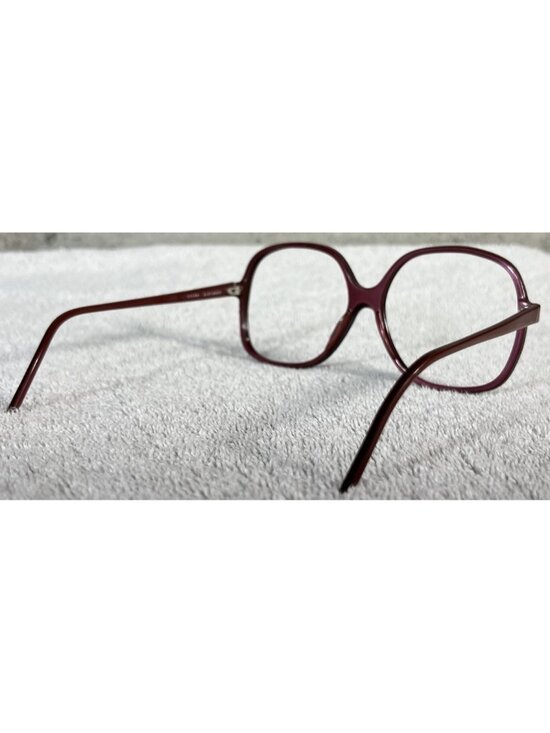 Vintage Zsa Zsa Gabor Retro Oversized Disco Burgundy Eyeglasses Frames 58-18-140 main image 7
